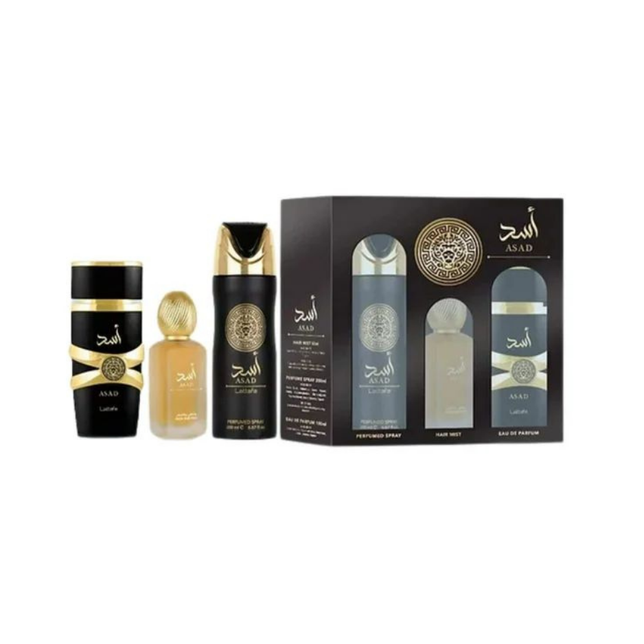 Set Lataffa Asad para hombre, 3pz